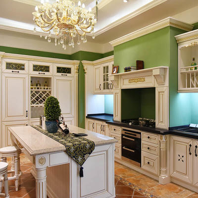 luxury modern cabinets supplier irch solid wood cabinet american kitchen design SDK02