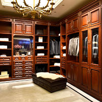 Foshan manufacture luxury solid wood bedroom joinery wardrobe SDW03