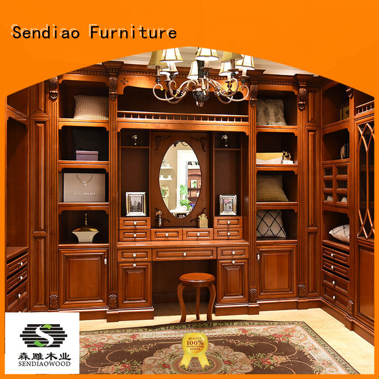 Wood Wardrobe Cabinet Wardrobe Sendiao Furniture